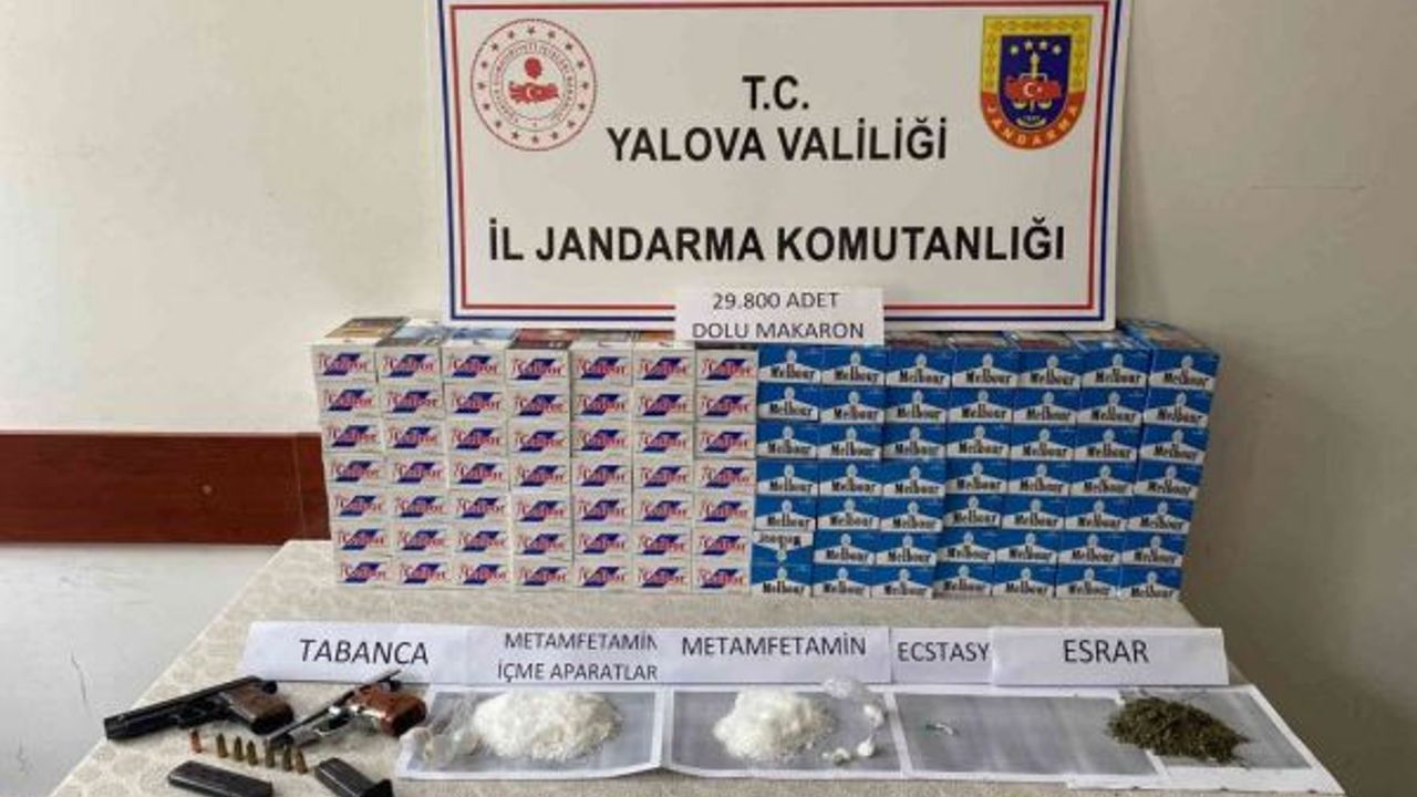 Yalova’da uyuşturucu ve kaçak sigara operasyonları