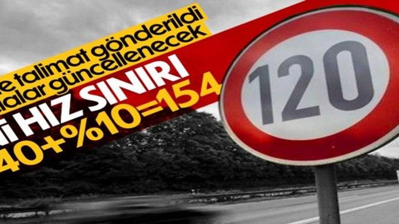 Otoyollarda otomobiller için yeni hız sınırı uygulaması yarın başlıyor