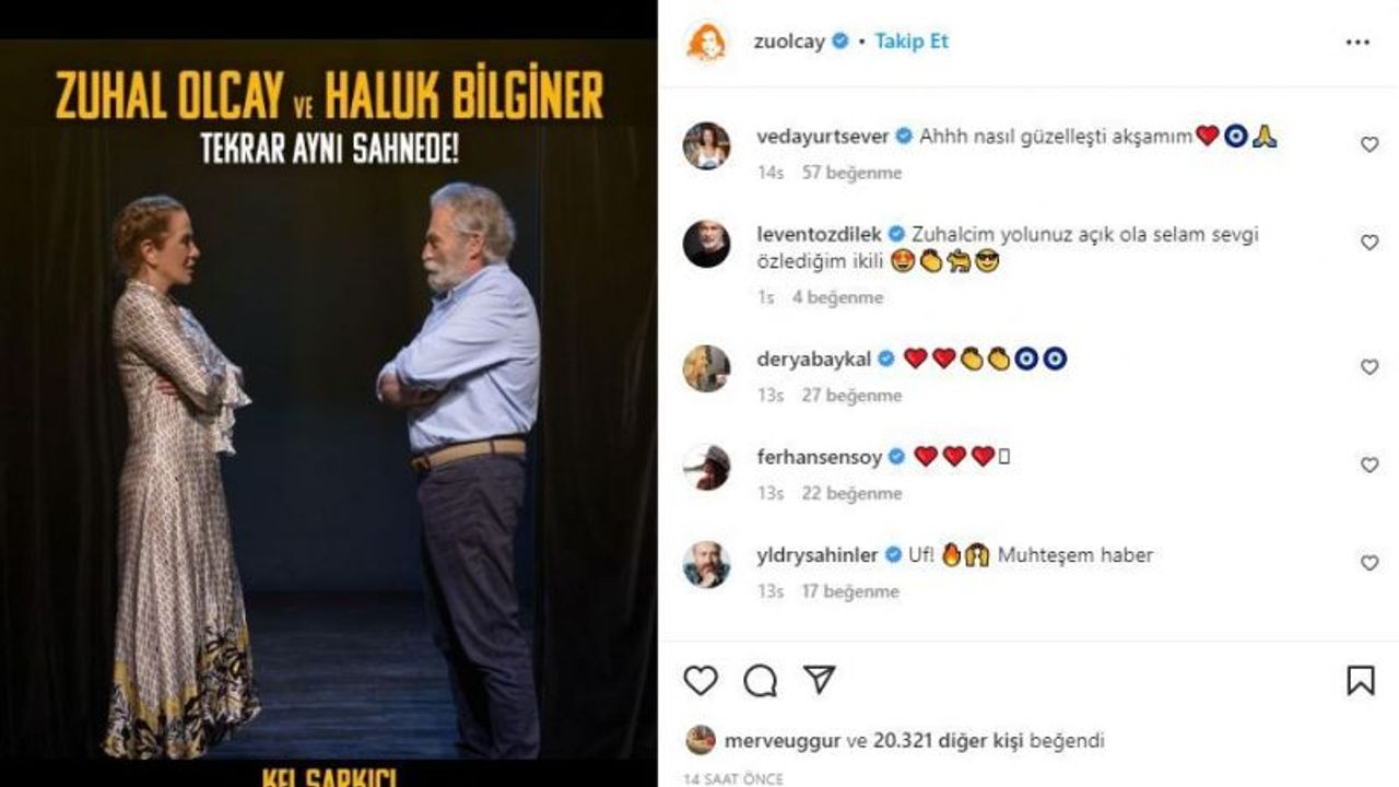 Haluk Bilginer ve Zuhal Olcay aynı oyunda