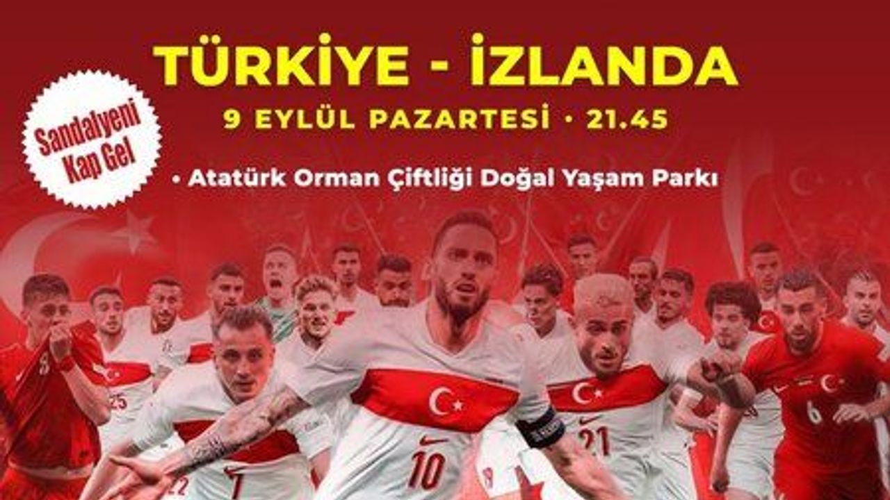 Ankara'da Büyük Futbol Coşkusu: Türkiye-İzlanda Maçı Dev Ekranda!