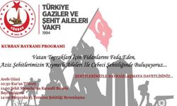Türkiye Gaziler ve Şehit Aileleri Vakfı Kurban Bayramı programı