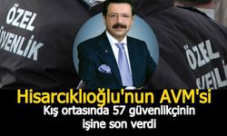 Hisarcıklıoğlu'nun AVM'si Kış ortasında 57 güvenlikçinin işine son verdi