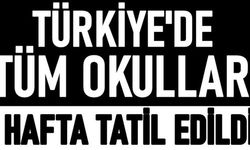 Türkiye'de tüm okullar bir hafta tatil oldu