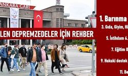 Ankara'ya gelen depremzedeler için gerekli bütün bilgiler