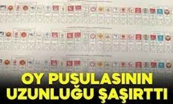 Oy pusulalarının uzunluğu şoka uğrattı