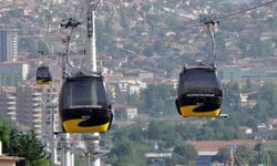 Keçiören'deki teleferik, Bayram boyunca yoğun ilgi gördü