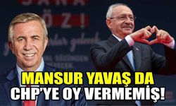 Mansur Yavaş CHP'ye oy vermemiş