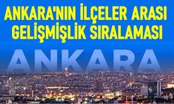 Ankara lçelerinin Sosyo-Ekonomik Gelişmişlik Sıralaması 