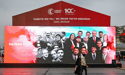 Ankara'da Cumhuriyet'in 100. yılı kutlamaları kapsamında gösterim alanları kuruldu