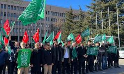 Ankara Filistin Dayanışma Platformu üyeleri, Ankara Barosunun suç duyurusuna ilişkin açıklamada bulundu