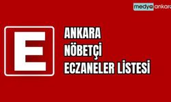 Ankara 8 Ocak Pazartesi günü nöbetçi eczane listesi