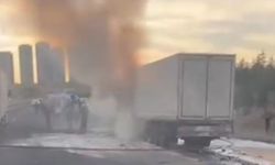  Ankara Çevre Yolu'nda Tır Yangını Büyük Korkuya Neden Oldu!
