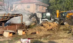 Kızılcahamam’da besi çiftliğinde korkutan yangın!