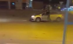 Ankara’da magandalar otomobilden havai fişek ateşledi!