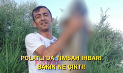 Polatlı’da timsah ihbarı! Bakın ne çıktı?