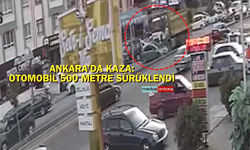 Ankara'da kaza: Otomobil 500 metre sürüklendi