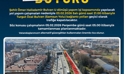 ABB Duyurdu: Turgut Özal Bulvarı Bağlantı Yolları Geçici Olarak Kapatılıyor