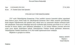 YÖK’ten Üniversitelere “6 Ay Önceden Bildirim” Şartı