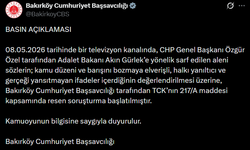 Bakırköy Cumhuriyet Başsavcılığı, Özgür Özel Hakkında Soruşturma Başlattı
