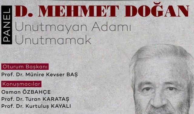 ASBÜ’de D. Mehmet Doğan anısına panel düzenlenecek