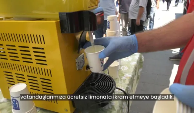 Başkentte sıcaklara karşı serin dokunuş: Limonata sürprizi!
