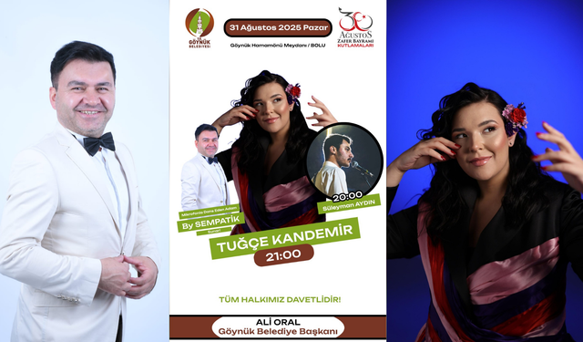 Göynük’te 30 Ağustos coşkusu konserlerle taçlanıyor