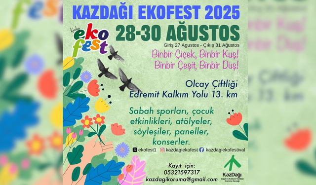Kazdağı Ekofest 2025 için geri sayım başladı!
