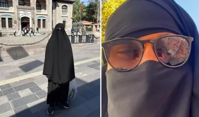 Ankara’da çarşafla gezen erkek şahıs serbest bırakıldı