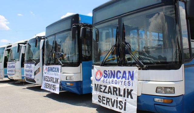 Sincan’da hafta sonu mezarlık ziyaretlerine ücretsiz servis