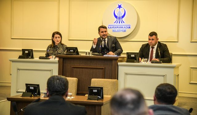 Kahramankazan Belediyesi Kasım Ayı Meclis Toplantısı gerçekleştirildi
