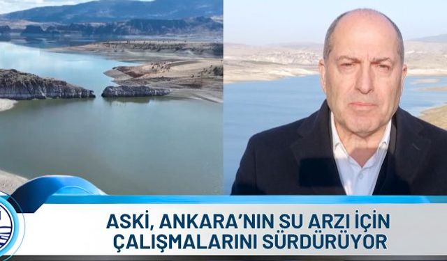 ASKİ Genel Müdürü Memduh Aslan Akçay, Çamlıdere Barajı’nda yürütülen çalışmalarla ilgili açıklama yaptı