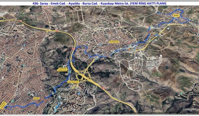 Ankara'da Yeni Metro Ring Hattı Açılıyor: 436 Nolu Hat 3 Şubat'ta Hizmete Giriyor