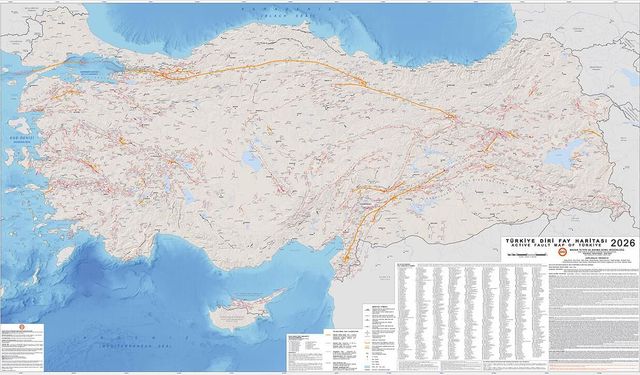 Türkiye Diri Fay Haritası Güncellendi: Fay Sayısı 485’ten 700’e Çıktı