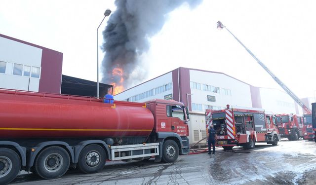 Kahramankazan'da Fabrika Yangını