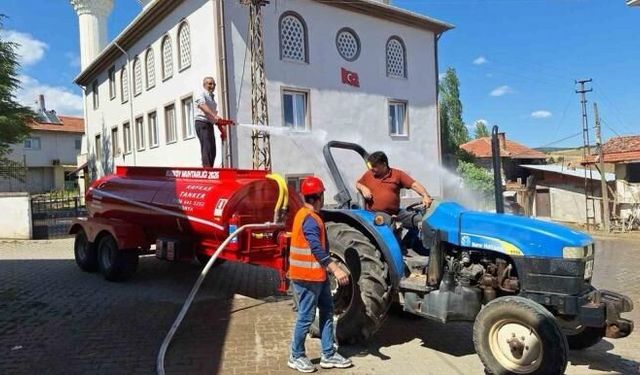 Köyde Yangına Müdahale Ekibi Kuruldu