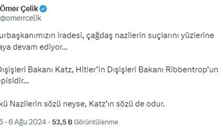 İsrailli Bakan Katz'ın Paylaşımına CHP Gençlik Kollarından Yanıt