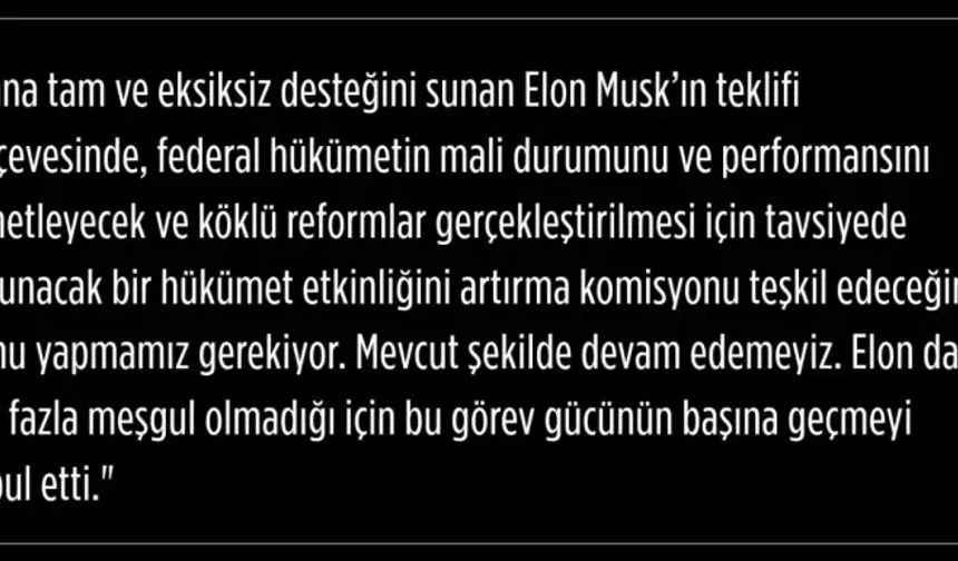 Donald Trump Açıkladı: Elon Musk Kabul Etti