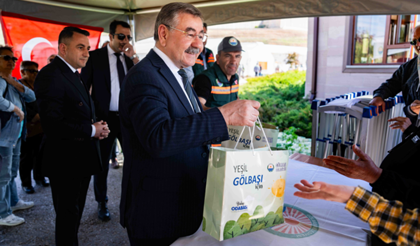 Gölbaşı Belediyesi’nden 50 bin fideyle yeşil geleceğe adım