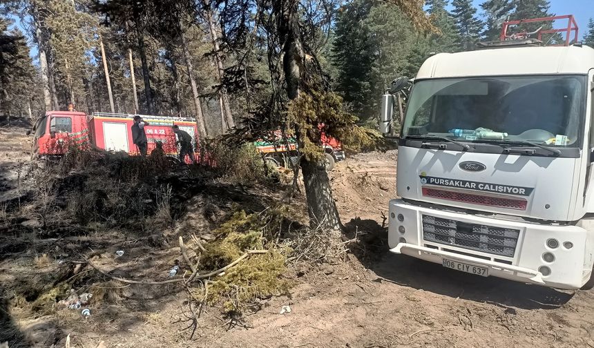 Pursaklar Belediyesi’nden Çankırı’daki orman yangınına destek eli
