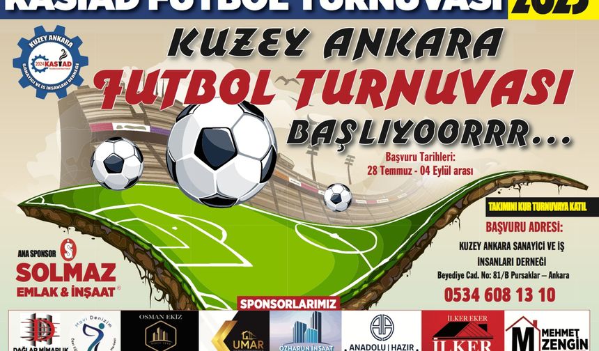 Kuzey Ankara Futbol Turnuvası başlıyor!