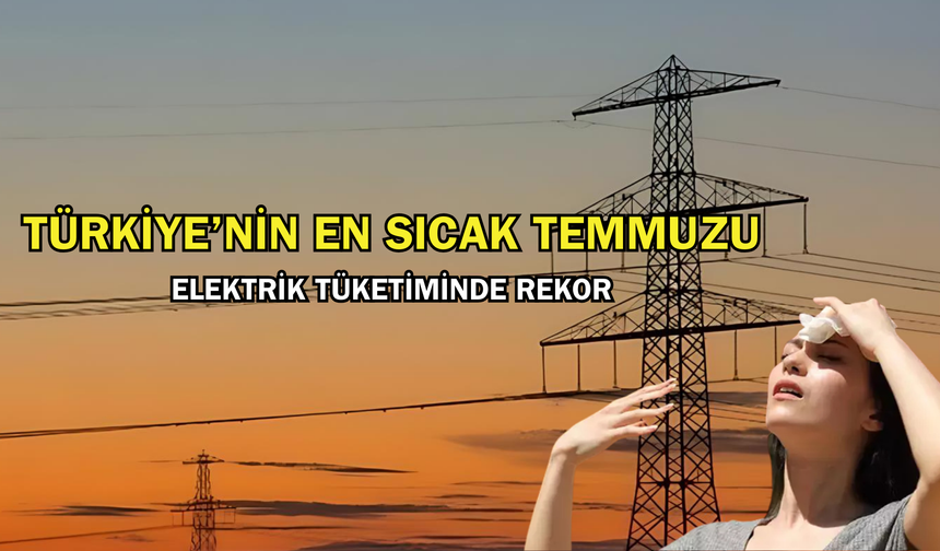 Türkiye’de temmuz sıcaklıkları elektrik tüketiminde rekor kırdı