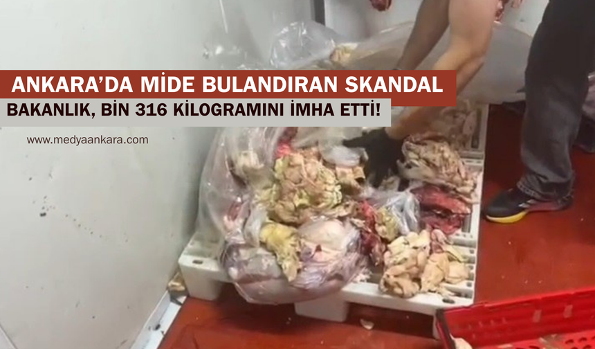 Ankara’da sağlıksız gıda alarmı: Binlerce kilogram ürün imha edildi