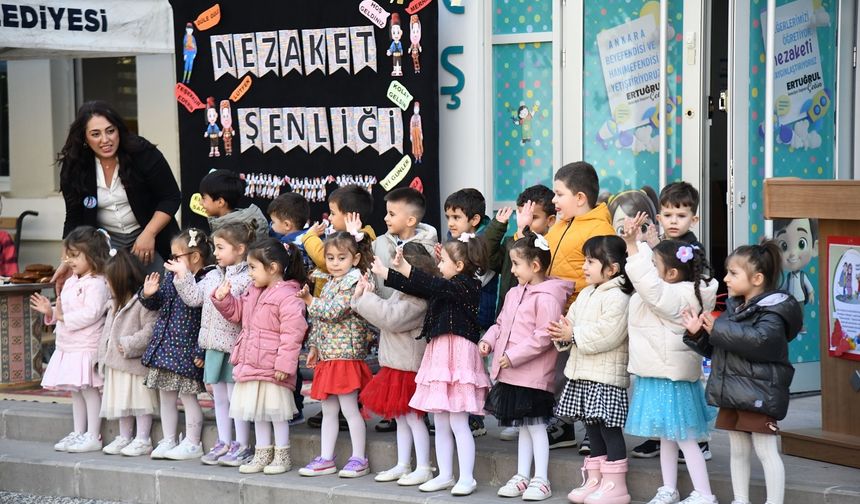 Pursaklar’da minik yürekler nezaketle büyüyor