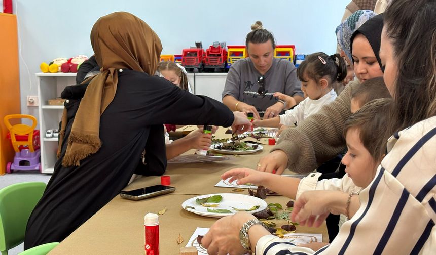 Sincan’da minik eller sonbaharı keşfetti: Plevne Anne Çocuk Oyun Evi’nde renkli etkinlik