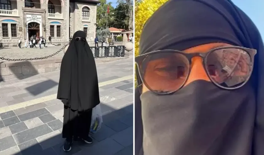 Ankara’da çarşafla gezen erkek şahıs serbest bırakıldı