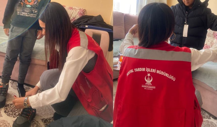 Kahramankazan Belediyesi’nden minik yüreklere sıcak dokunuş