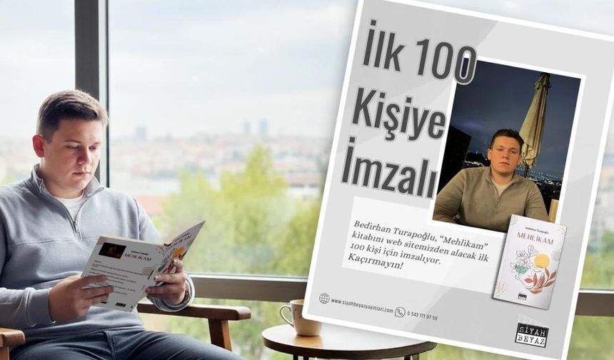 17 yaşında bir şairin ilk kitabı: "Mehlikam"