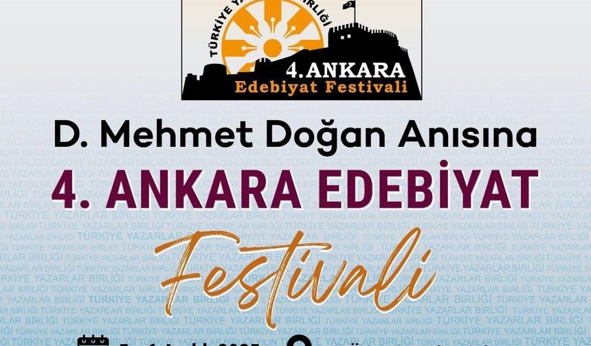 Ankara’da edebiyat buluşması: 4. Festival 5 aralıkta başlıyor