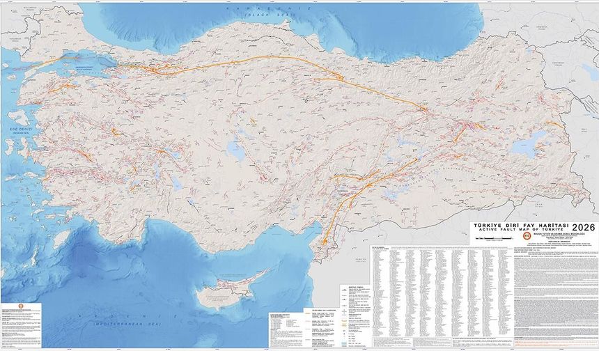 Türkiye Diri Fay Haritası Güncellendi: Fay Sayısı 485’ten 700’e Çıktı