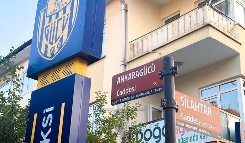 Ankara’da Bir Caddeye Ankaragücü İsmi Verildi